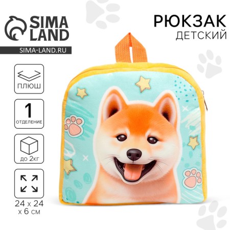 Baby backpack for the boy "Dog"