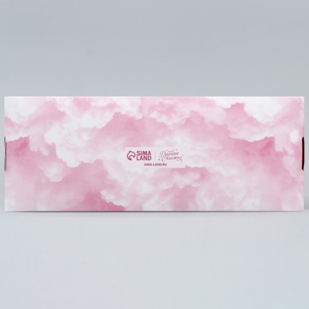 Confectionery packaging, a cupcake box with a window, “Sweet cotton wool”, 26 x 10 x 8 cm-4