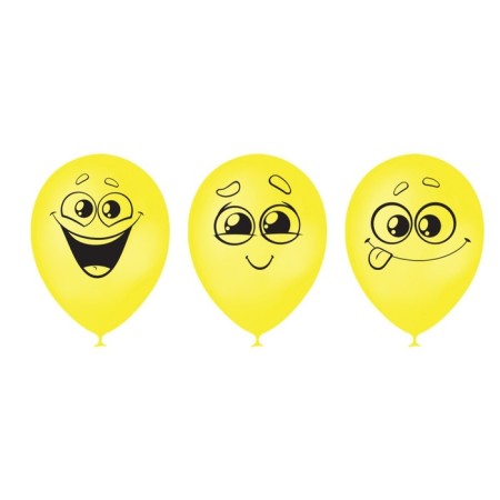 Airy ball 12 “Smiles, faces”, 1-sided, set of 5 pcs., Mix-2
