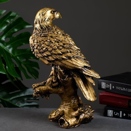 Figure "Eagle on the snag" gold, 32cm-2