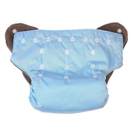 Panties-scammer, reusable, carbon-bamboo fabric, blue color, from 0-36 months.-6