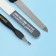 Manicure set, 3 objects, on a blister, black/white color, SIS-04