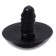 Rifle eyes with plugs, set of 10 pcs., Size 1 pc. - 2 cm, black color