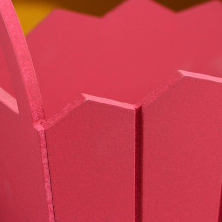 Kashpo wooden 25 × 16 × 17 cm "Maria", side pens, MDF, Bordeaux-4