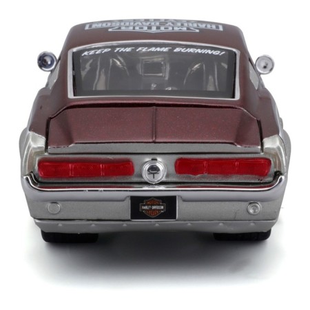 MASTO Die-Cast Harley-Davidson 1967 Ford Mustang GT, 1:24, Black-Orange color-6