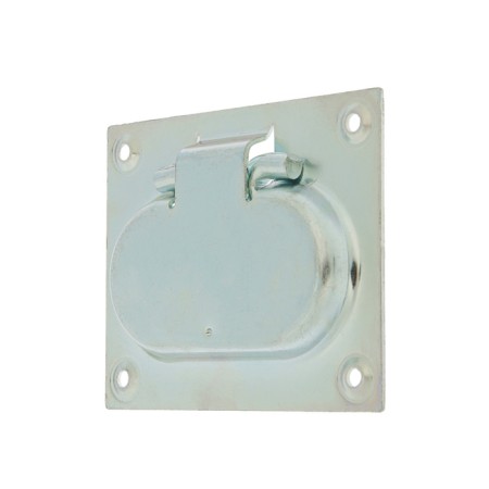 Hidden hidden handle 100x80 mm, zinc coating-2