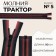 Lightning "Tractor", No. 5, detachable, castle machine, 90 cm, red/black color