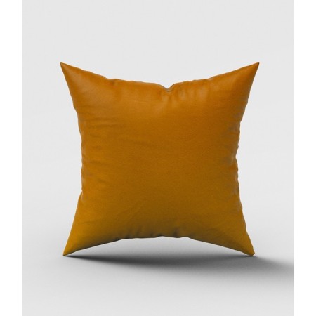 Decorative pillow "velvet", size 40x40 cm, amber color