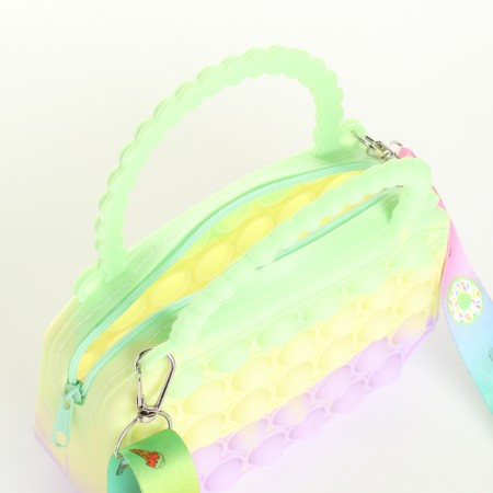 Bag's bag with lightning, green color-2