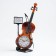 Clock - alarm clock "Trushing with a puppeter", discrete move, d -6.5 cm, 17 x 10 cm, aa