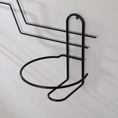 Suspension for Kashpo, wall, 2 pots, d = 16 cm, black, "wave - 2"-1