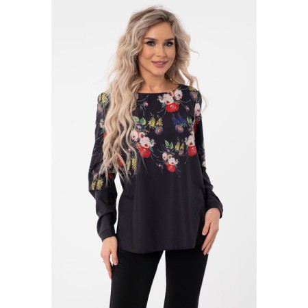 Female blouse, size 46, black color