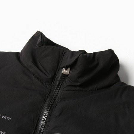 Warm vest for boys, black color, height 116-122 cm-1