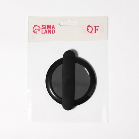 A mirror with a handle, folding, bilateral, with an increase, D mirror surface 6.4 cm, black color-7