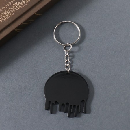 Acryl keychain "melted plate" 4,5x4x0.2 cm-2