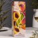 Candle Antique aromatic "peach", 2.3x 24.5 cm, 5 hours, 55 g, yellow