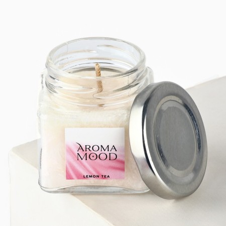 Aromatic candle "Aroma Mood", aroma tea with lemon-1