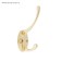 Hook furniture tundra TKD002 Light, two -rod, gold, 4 pcs TMP