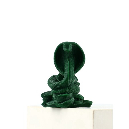 Interior candle in the box "Snake on Coins", Green, 78 x 61 x 52-1