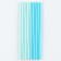 Assorted cocktail tubes, set 12 pcs., Blue color
