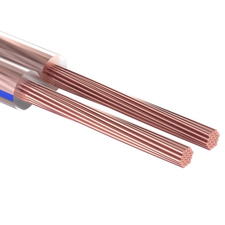 Acoustic cable Rexant Blueline, 2 x 1.50 mm², transparent, mini-Bukhta 20 m