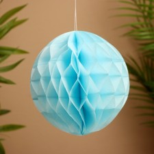Ball paper decorative, diameter 20 cm, col. blue