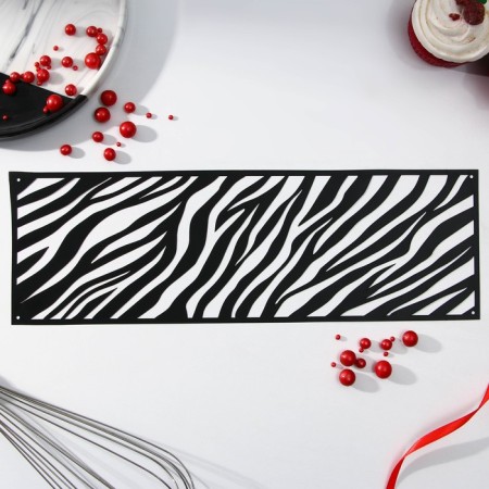 Stencil for baking "Zebra", 32 x 10 cm-1