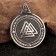 Scandinavian amulet-suspension "pile", 13 g, 39x30 mm