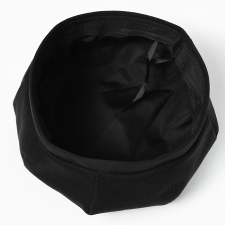 Beret, black color, rr 56cm-2