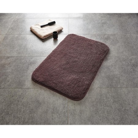 CHIC bathroom mat, beige/brown color, 55x50 cm-1