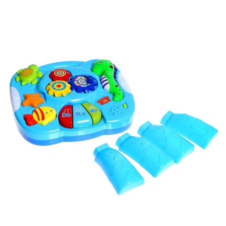 Children's table 3 in 1 for kids "Sea Adventure", light and sound effects-2