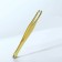 Direct, wide tweezers, 8.5 cm, golden color