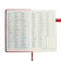Diary of a low -up A5, 136 Premier sheets, solid cover, artificial leather, lies, magnetic refuge, beige block 70 g/m2, red