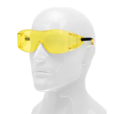 Protective glasses Denzel 89202, polycarbonate, enlarged yellow lens, adjustable arches-2