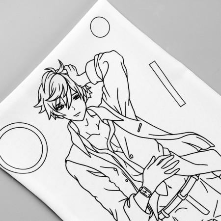 Pillowcase for coloring "stylish guy" 30x70cm-3