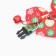 Collar "gifts", 30 x 1 cm, kapron, red