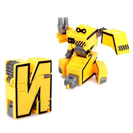 Set of robots "alphabet", transformed, 7 pieces, gather in 1 robot-6