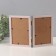 Photo frame plastic in 2 photos 10x15 cm "Golden brackets. Double" gray