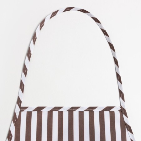 Kitchen set "Dolyana": a selection of 17x17 cm, mittens 26x16 cm, apron 60x80 cm, coffee color, 100% p/e-2