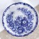 A plate for the cake "Flower", gzhel, gold