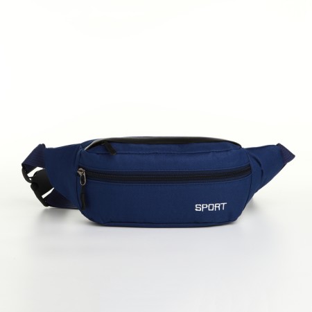 Board belt on a zipper, 2 outer pockets, blue color-2