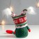 Interior doll "Santa Claus in a hat with green patterns, with bombs" 41x13x10 cm