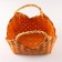 Wicker basket, 35.5x25.5x24/31 cm, bamboo