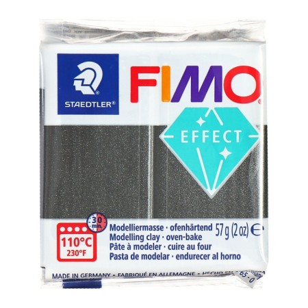 Plastic-polymer clay baked 57g Fimo Effect Gray metallic 8010-91-1