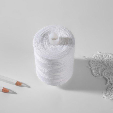 Threads 40lsh, 2500 m, white color No. 0101-2