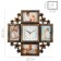 Wall watches with photo frames "Flowers", silent, 42 x 42 cm, aa