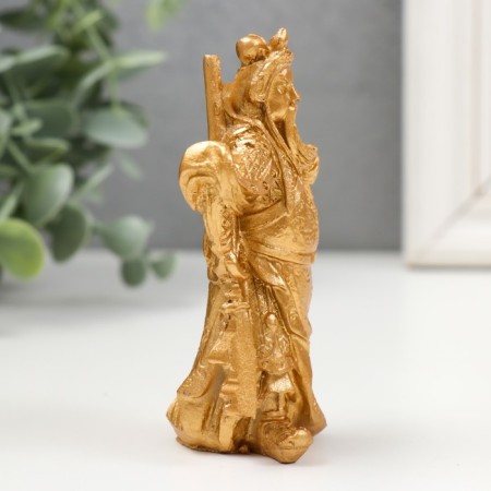 NECKE Polystone gold "guan-guun" 4.5x3.8x9.5 cm-1