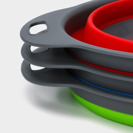 A colander of the folding share "compact", 29.5 × 23.8 × 9 cm, color mix-6