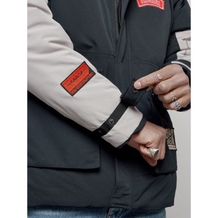 Male Winter jacket, size 54, dark blue color-13