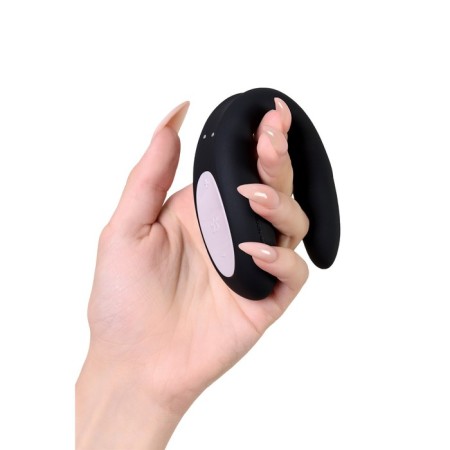 Multifunctional stimulator for steam Satiffyer Partner Double Joy, silicone, black, 18 cm 932432-20